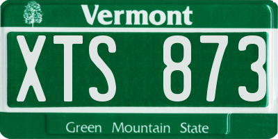 VT license plate XTS873