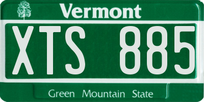 VT license plate XTS885