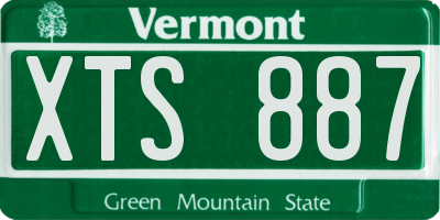 VT license plate XTS887