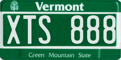 VT license plate XTS888