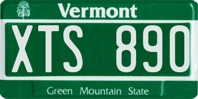 VT license plate XTS890