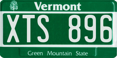 VT license plate XTS896