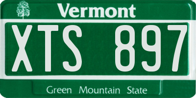 VT license plate XTS897
