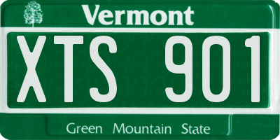 VT license plate XTS901