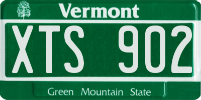 VT license plate XTS902