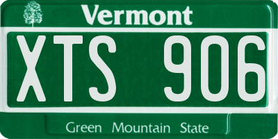 VT license plate XTS906