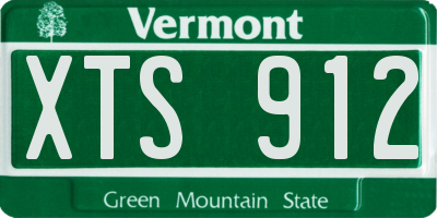 VT license plate XTS912