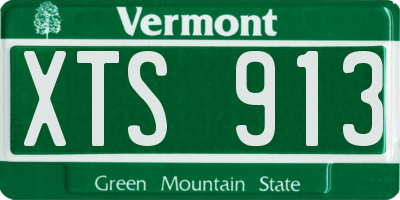 VT license plate XTS913