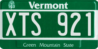 VT license plate XTS921