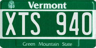 VT license plate XTS940