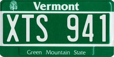 VT license plate XTS941