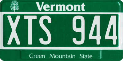 VT license plate XTS944