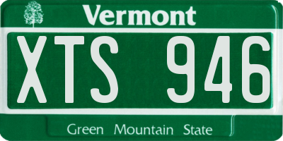 VT license plate XTS946
