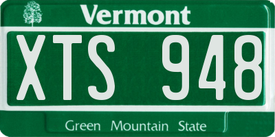 VT license plate XTS948