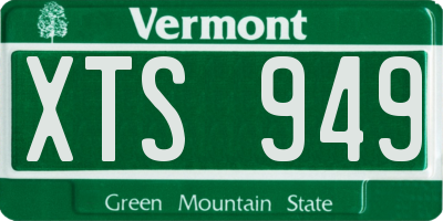 VT license plate XTS949