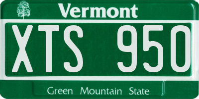 VT license plate XTS950