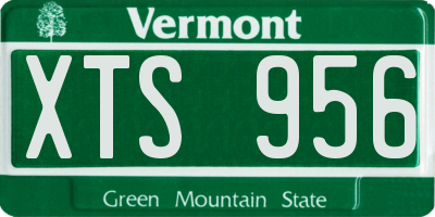 VT license plate XTS956