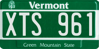 VT license plate XTS961