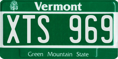 VT license plate XTS969