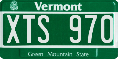 VT license plate XTS970