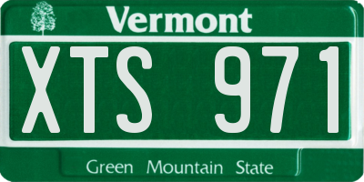 VT license plate XTS971