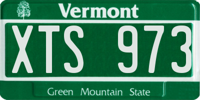VT license plate XTS973