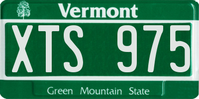 VT license plate XTS975