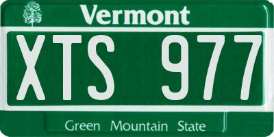 VT license plate XTS977