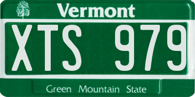 VT license plate XTS979