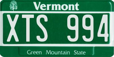 VT license plate XTS994