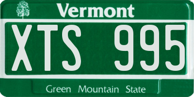 VT license plate XTS995