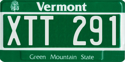 VT license plate XTT291