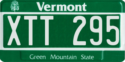VT license plate XTT295