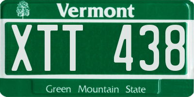 VT license plate XTT438