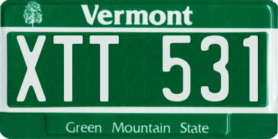 VT license plate XTT531
