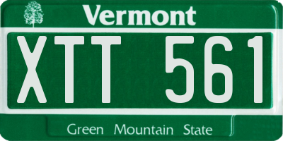 VT license plate XTT561