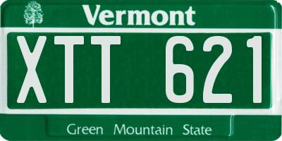 VT license plate XTT621