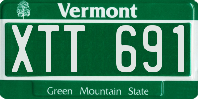 VT license plate XTT691
