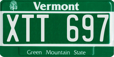 VT license plate XTT697