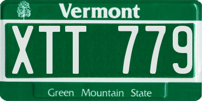 VT license plate XTT779