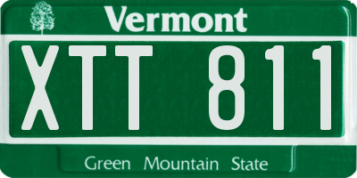 VT license plate XTT811
