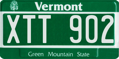 VT license plate XTT902