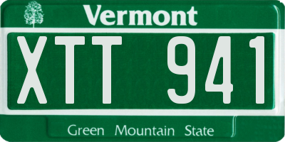VT license plate XTT941