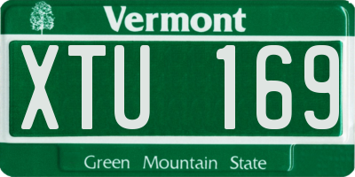 VT license plate XTU169