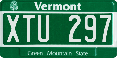 VT license plate XTU297
