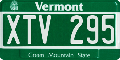 VT license plate XTV295