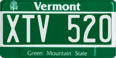 VT license plate XTV520