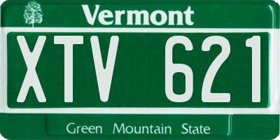 VT license plate XTV621