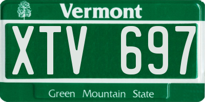 VT license plate XTV697