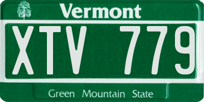 VT license plate XTV779